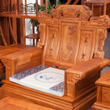 秋 刺猬紫檀中式组合沙发茶几木雕榫卯结构实木沙发红木家具凯