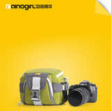 安诺格尔A1632相机包 单肩 单反摄影腰包1机1镜斜跨小单反相机包