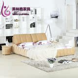 布床布艺床榻榻米储物简约1.5 1.8米双人床可拆洗软体床婚床卧室