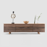 万兴手造 日式纯实木 电视柜茶几 简约现代组合 客厅白橡木家具