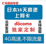 日本达摩卡16天DOCOMO不限流量电话手机上网卡秒杀樱花富士卡wifi