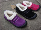 外贸童鞋女童棉鞋加绒儿童运动鞋防滑保暖反绒皮皮鞋冬季毛毛鞋