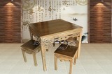 中式明清实木红木古典家具非洲鸡翅木正方形餐台餐桌八仙桌八仙台