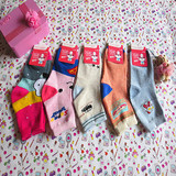 10双包邮正品9-12岁男/女儿童吸汗保暖袜四季款卡通纯棉袜。