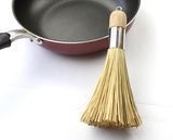 纯天然植物细竹丝锅刷 手工竹刷子 洗锅刷子 厨房用清洁刷子