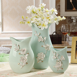 欧式陶瓷花瓶摆件三件套现代简约客厅创意时尚新房家居装饰品餐桌