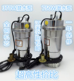 220V不锈钢小型潜水泵家用 大流量高扬程抽吸水泵机农用排污 新品
