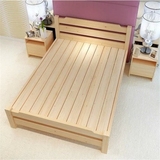 特价时尚实木家具床松木床单人床1.8米 双人床1.2儿童实木床床架