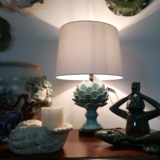 欧式复古陶瓷台灯创意时尚客厅卧室床头灯中式美式调光灯红色蓝色