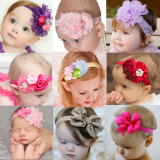 欧美宝宝发带女童头饰花朵婴儿拍照儿童发箍宝宝百岁照