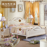 韩式床田园床欧式双人公主床1.8高箱储物床卧室三件套小清新家具