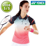 韩国正品代购 2016年YONEX最新时尚 休闲 运动女款T恤61TS055FCO