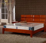 水曲柳纯实木床 现代简约双人1.5 1.8大床 实木框架床厂家直销