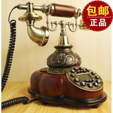 无线插卡移动仿木座机家用欧式电话中式电话仿古老式电话机复古来