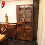 中式书柜 简约明清古典家具 仿古 老榆木书橱 上海实木书架书柜