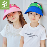 韩国2016儿童帽子男童女童太阳帽宝宝遮阳帽空顶帽 夏季2-4-8岁潮
