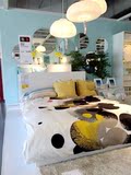 重庆宜家家居IKEA代购MALM 马尔姆带储物抽屉实木贴面双人床