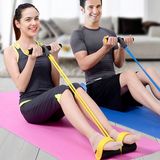 仰卧起坐健身器材家用拉力器男女通用脚蹬拉绳减肥肚子收腹肌训练