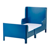 宜家代购IKEA布松纳 可加长型儿童床伸缩儿童床 淡粉红色/中蓝色