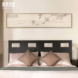 卧室装饰画新中式温馨床头壁画单联挂画沙发背景墙有框画花卉画
