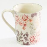 出口美国美式乡村纯手绘釉下彩创意陶瓷杯咖啡杯子马克杯水杯鲜花