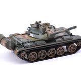 V军事战车T55合金坦克模型仿真金属儿童玩具车59式坦克世界收藏品