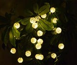 家居太阳能LED藤球灯串花园装饰灯节日灯串户外庭院灯盆栽装饰灯