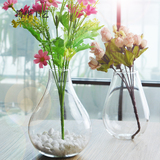 简约水培容器花瓶玻璃花盆 欧式铁艺鹿客厅装饰摆件创意家居饰品