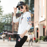 2015秋季女装大嘴可爱猴韩版时尚休闲卫衣套装时尚户外休闲运动服