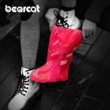 bearcat 时尚女士水鞋套 加厚防雨鞋套 韩国夏季防滑中筒雨鞋雨靴