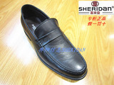 [喜来登男鞋]  新款 专柜正品 头层牛皮正装皮鞋黑色A413145