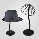 黑色铁艺帽架展示架帽托帽子展示架帽子展示道具帽托展示架LL1128