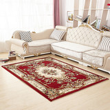 欧式客厅茶几地毯 高密度 手工雕花羊毛混纺图案地毯卧室床边满铺