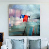 现代抽象色彩 卧室客厅餐厅欧美大幅无框画装饰画壁挂画 简约时尚