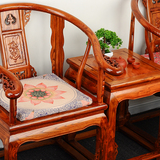 太师椅坐垫红木沙发椅垫海绵亚麻新中式古典民族风坐垫加厚中国风