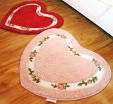 欧式韩式爱心玫瑰花地垫脚垫门垫防滑垫 地毯 卧室 客厅吸水田园