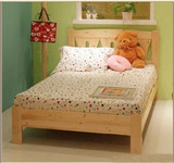 启源 单人床双人床可定制公主框架结构简约现代松木单人实木床