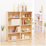 定做宜家简易书架书柜实木创意自由组合储物格柜置物收纳小柜子