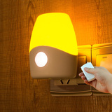 银之优品 创意光控LED小夜灯感应灯节能插电宝宝床头灯壁灯