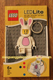 乐高 LEGO 小白兔 兔子 兔装人 LED 夜灯 钥匙扣圈 手电筒 KEY
