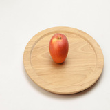 新品日式木盘 橡胶木托盘圆形盘子 zakka木质餐具果盘