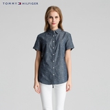 TommyHilfiger 女装波点印花牛津短袖衬衫-RM87667149MS