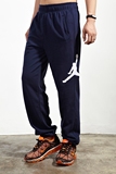香港代购新款乔丹AJ飞人篮球男子加绒收脚运动纯棉休闲卫裤