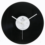 HICAT黑胶唱片创意挂钟 欧式个性客厅静音石英钟表座钟复古装饰表