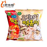 韩国进口 韩美禾打糕条110g 辣味/原味 炒年糕条饼干休闲零食品