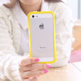 小蛮腰苹果四iphone4s手机壳苹果5S手机壳边框塑料烤漆糖果色新款