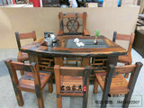 老船木茶桌椅组合客厅茶桌椅办公室茶桌椅组合实木茶几厂家直销