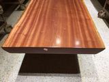 沙比利大板实木大班台原木餐桌茶桌窄书桌办公桌简约时尚个性现货