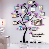 童3D墙贴照片墙立体树爱心相框客厅电视背景墙卧室餐厅装饰创意儿