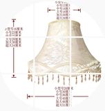 欧式白色布艺复古大号吊灯台灯落地灯灯罩配件创意卧室床头灯灯罩